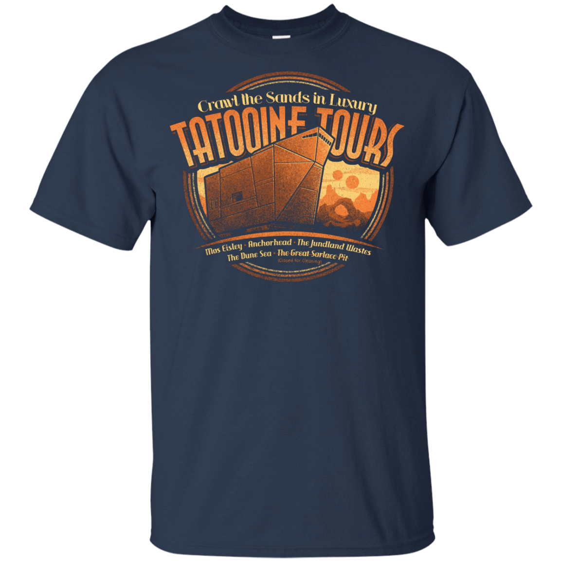 T-Shirts Navy / YXS Tatooine Tours Youth T-Shirt