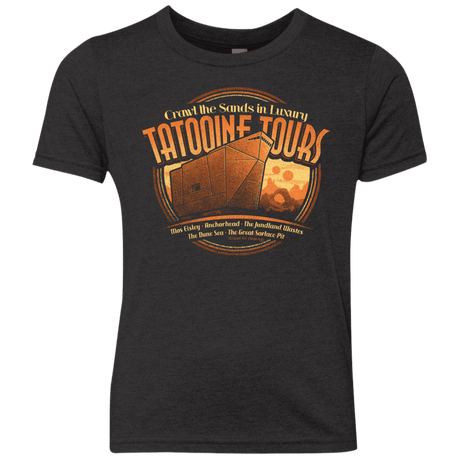 T-Shirts Vintage Black / YXS Tatooine Tours Youth Triblend T-Shirt