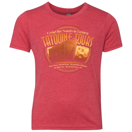 T-Shirts Vintage Red / YXS Tatooine Tours Youth Triblend T-Shirt