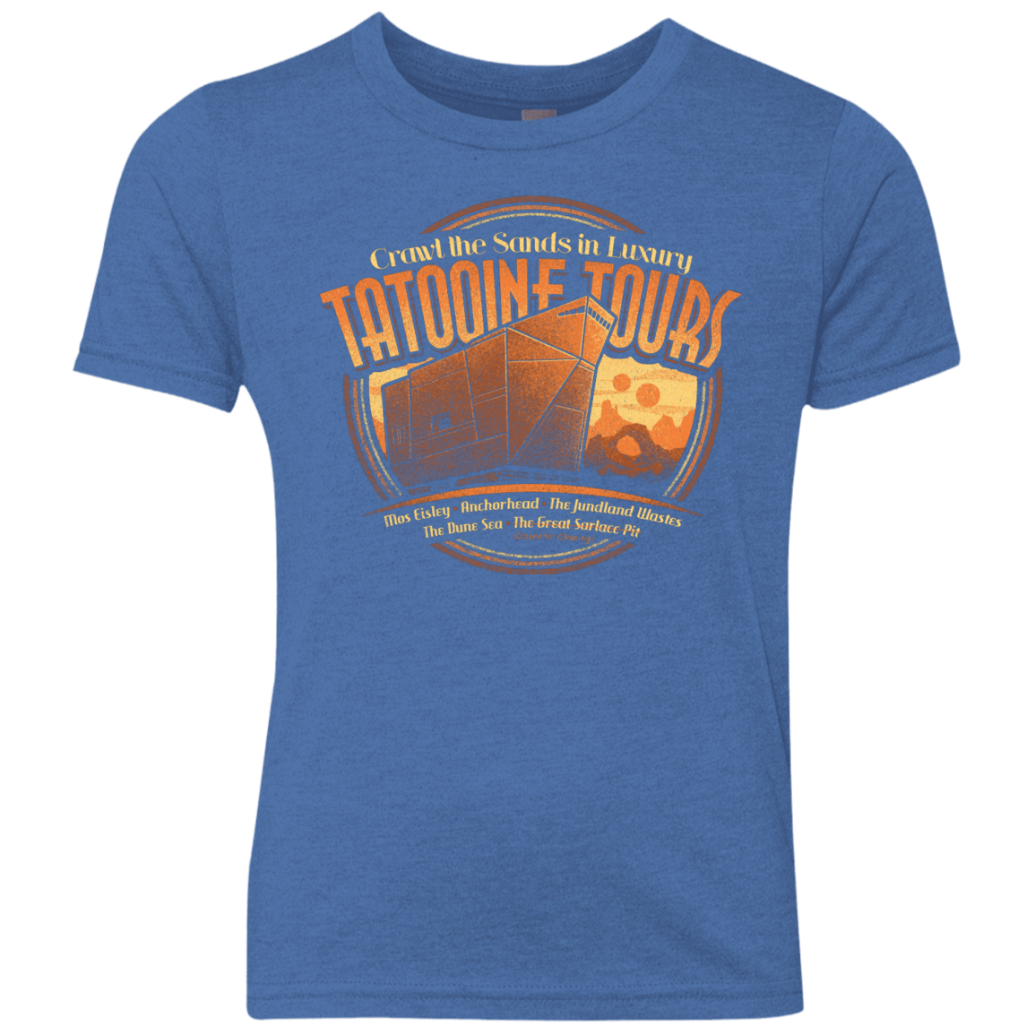 T-Shirts Vintage Royal / YXS Tatooine Tours Youth Triblend T-Shirt