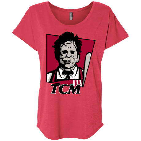 T-Shirts Vintage Red / X-Small TCM Triblend Dolman Sleeve