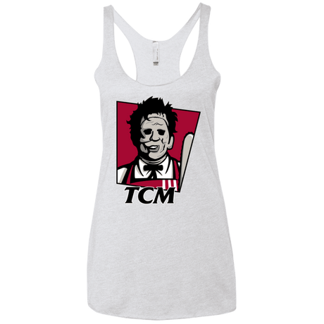 T-Shirts Heather White / X-Small TCM Women's Triblend Racerback Tank