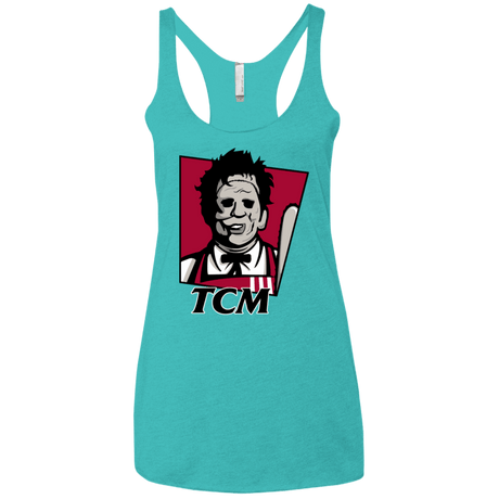 T-Shirts Tahiti Blue / X-Small TCM Women's Triblend Racerback Tank