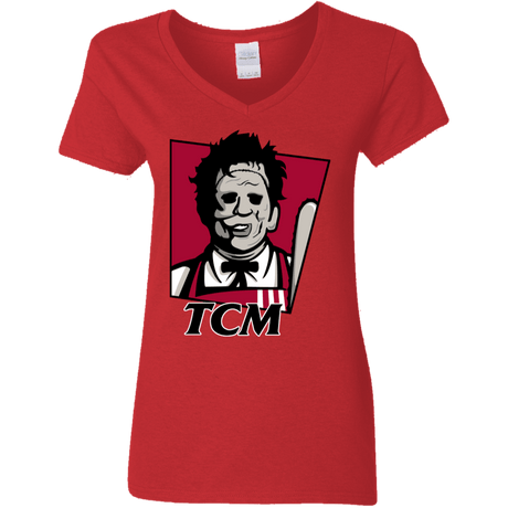 T-Shirts Red / S TCM Women's V-Neck T-Shirt