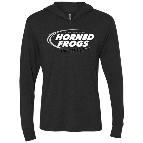 T-Shirts Vintage Black / X-Small TCU Dilly Dilly Triblend Long Sleeve Hoodie Tee