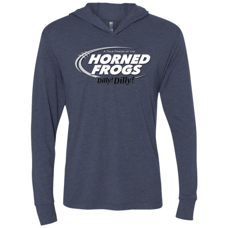 T-Shirts Vintage Navy / X-Small TCU Dilly Dilly Triblend Long Sleeve Hoodie Tee