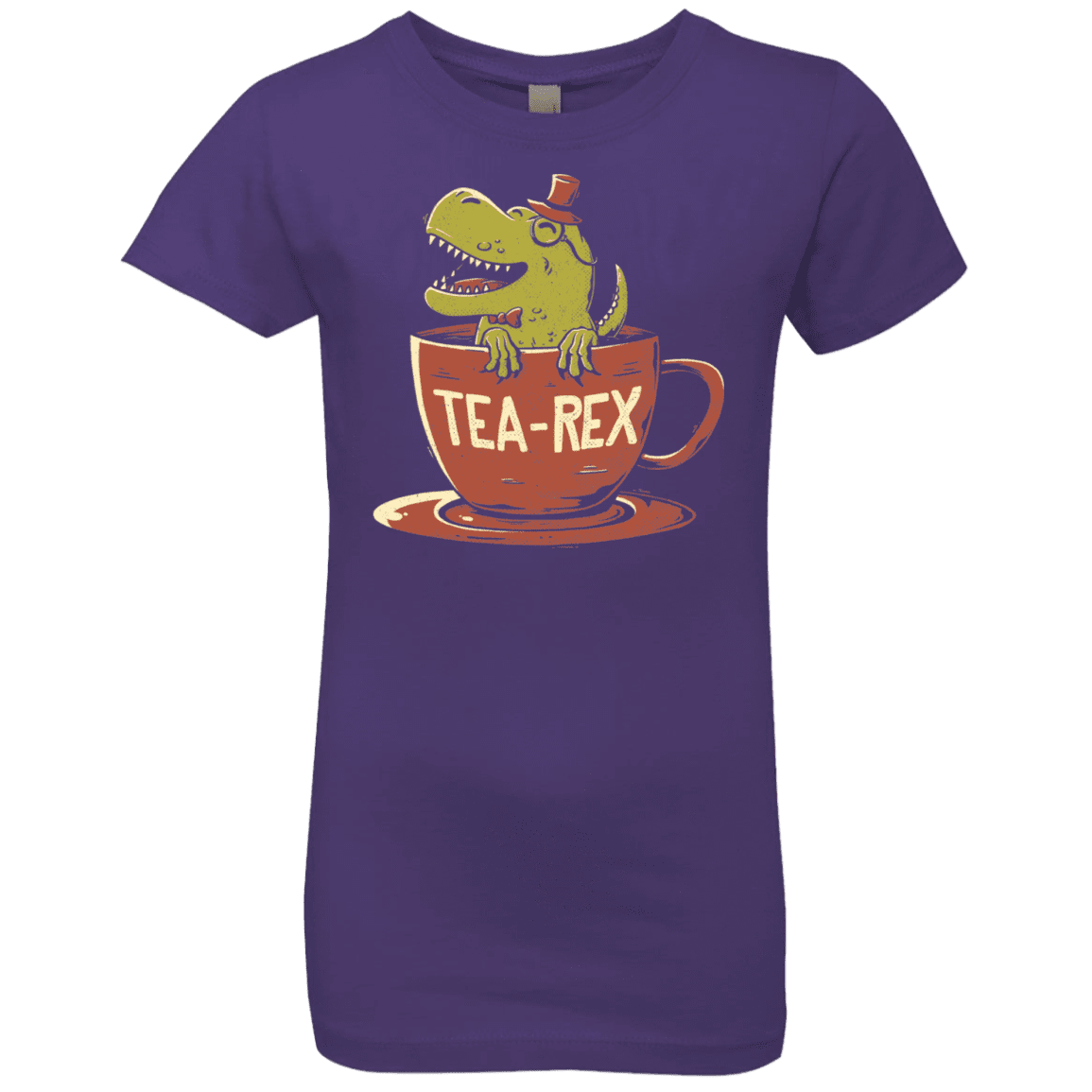 T-Shirts Purple Rush / YXS Tea-Rex Girls Premium T-Shirt