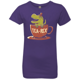 T-Shirts Purple Rush / YXS Tea-Rex Girls Premium T-Shirt