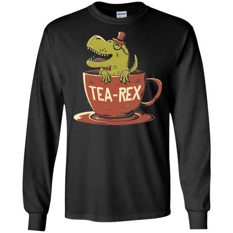 T-Shirts Black / S Tea-Rex Men's Long Sleeve T-Shirt