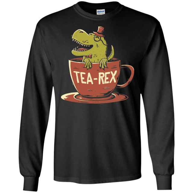 T-Shirts Black / S Tea-Rex Men's Long Sleeve T-Shirt