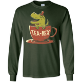 T-Shirts Forest Green / S Tea-Rex Men's Long Sleeve T-Shirt