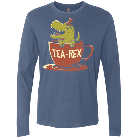 T-Shirts Indigo / S Tea-Rex Men's Premium Long Sleeve