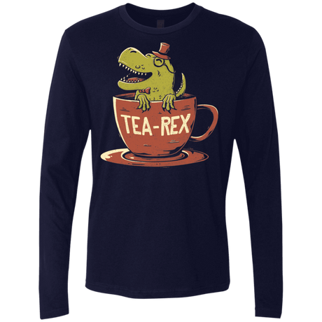 T-Shirts Midnight Navy / S Tea-Rex Men's Premium Long Sleeve