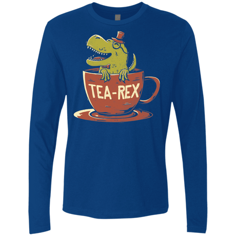 T-Shirts Royal / S Tea-Rex Men's Premium Long Sleeve