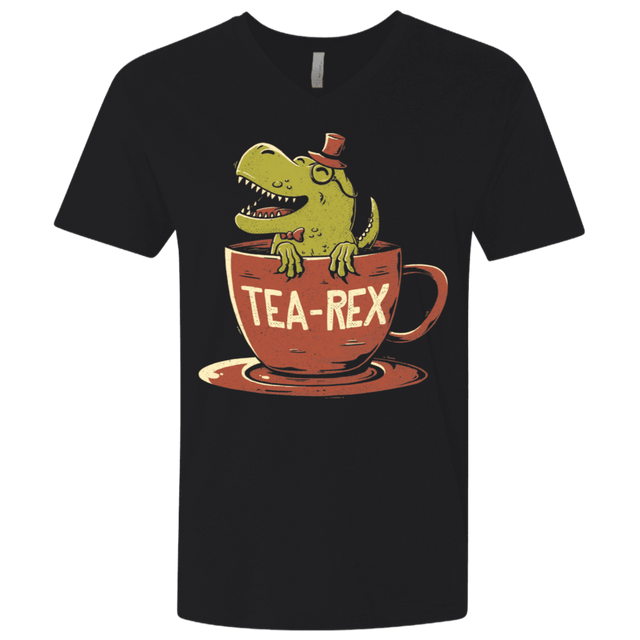 T-Shirts Black / X-Small Tea-Rex Men's Premium V-Neck