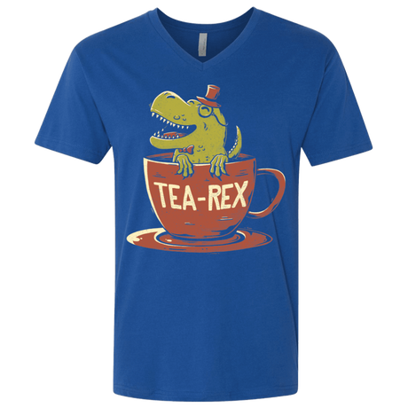 T-Shirts Royal / X-Small Tea-Rex Men's Premium V-Neck