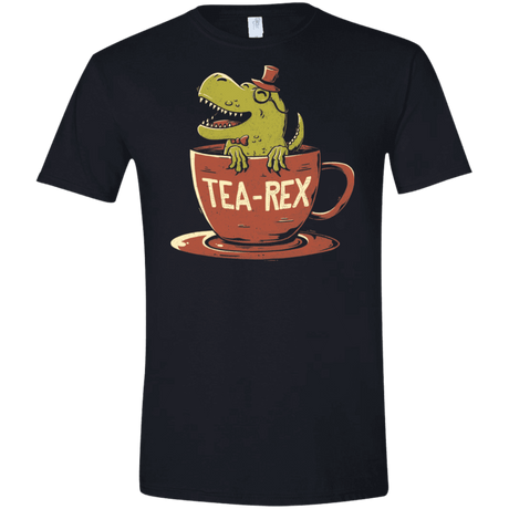 T-Shirts Black / X-Small Tea-Rex Men's Semi-Fitted Softstyle