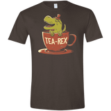 T-Shirts Dark Chocolate / S Tea-Rex Men's Semi-Fitted Softstyle