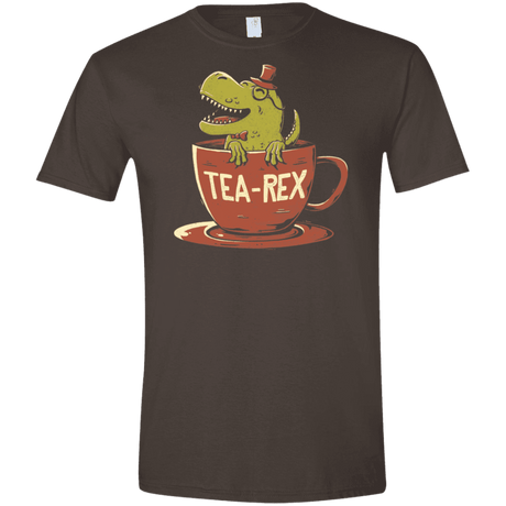 T-Shirts Dark Chocolate / S Tea-Rex Men's Semi-Fitted Softstyle