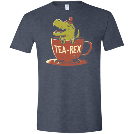 T-Shirts Heather Navy / S Tea-Rex Men's Semi-Fitted Softstyle