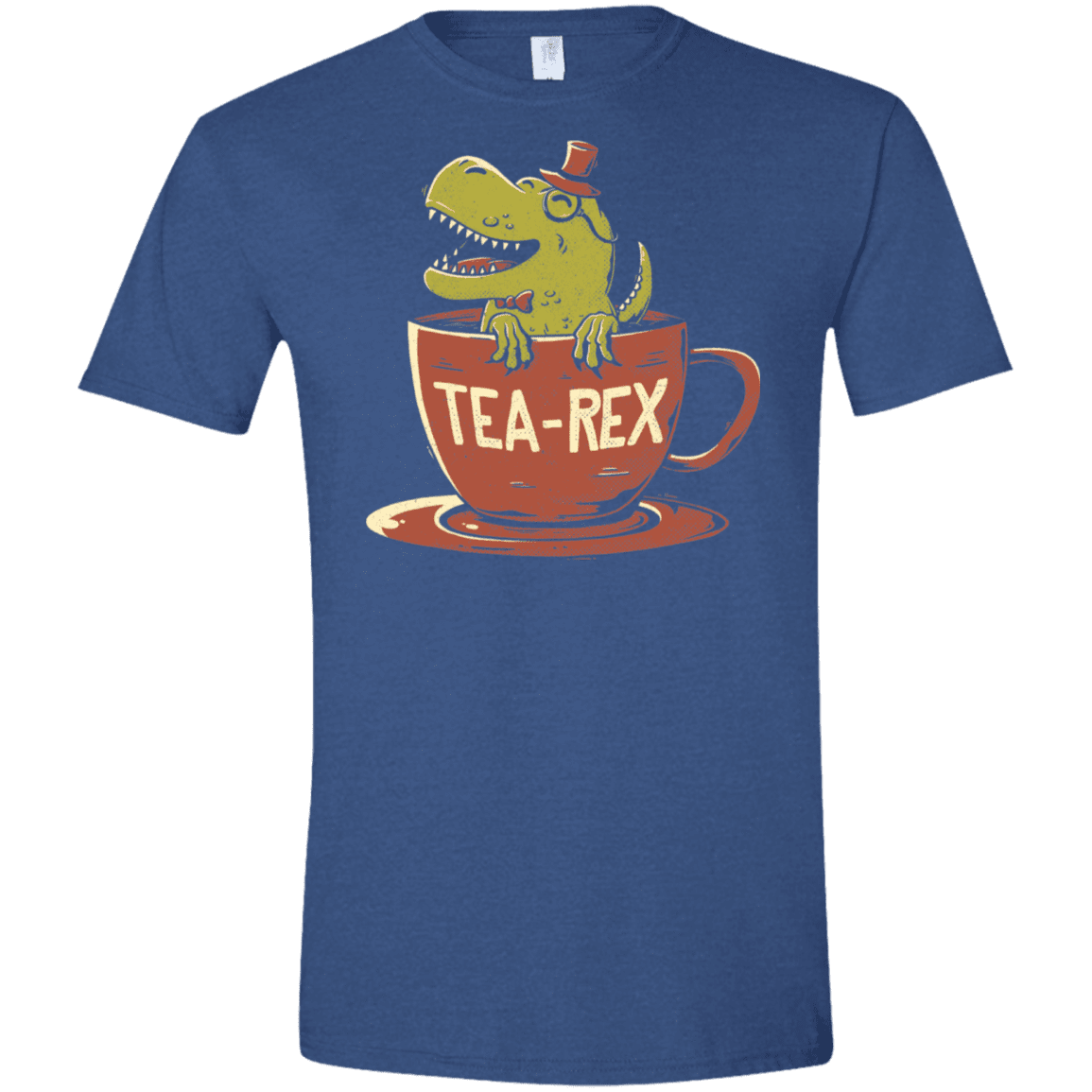 T-Shirts Heather Royal / X-Small Tea-Rex Men's Semi-Fitted Softstyle
