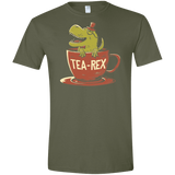 T-Shirts Military Green / S Tea-Rex Men's Semi-Fitted Softstyle