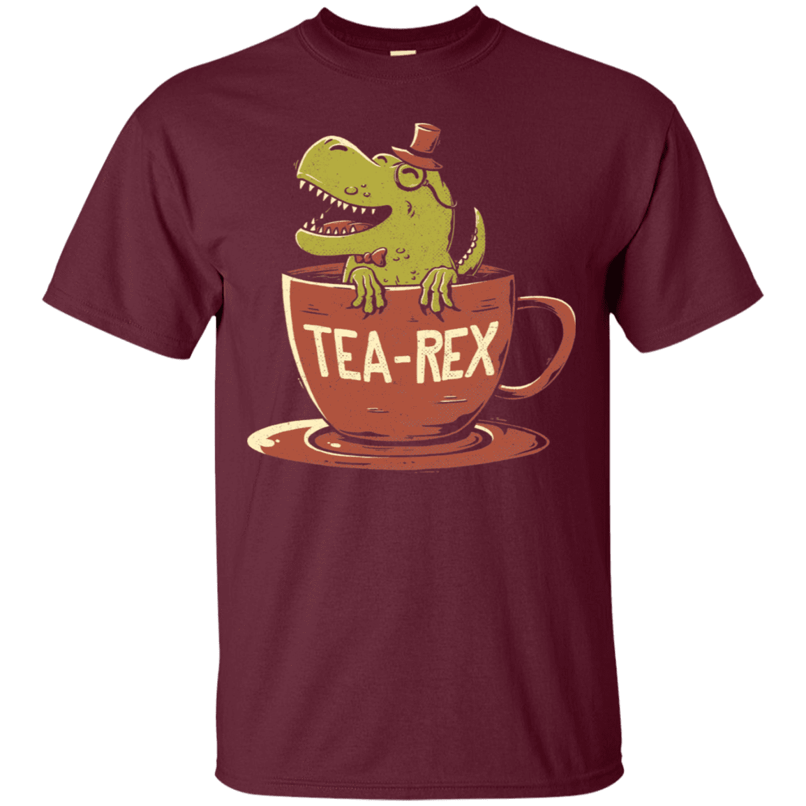 T-Shirts Maroon / S Tea-Rex T-Shirt