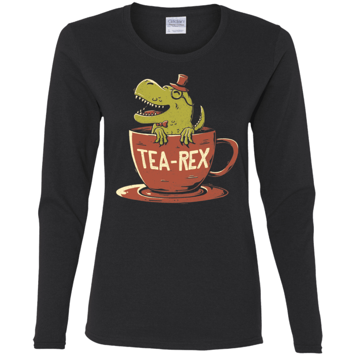 T-Shirts Black / S Tea-Rex Women's Long Sleeve T-Shirt