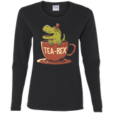 T-Shirts Black / S Tea-Rex Women's Long Sleeve T-Shirt