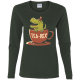 T-Shirts Forest / S Tea-Rex Women's Long Sleeve T-Shirt