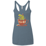 T-Shirts Indigo / X-Small Tea-Rex Women's Triblend Racerback Tank