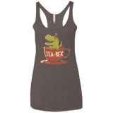 T-Shirts Macchiato / X-Small Tea-Rex Women's Triblend Racerback Tank