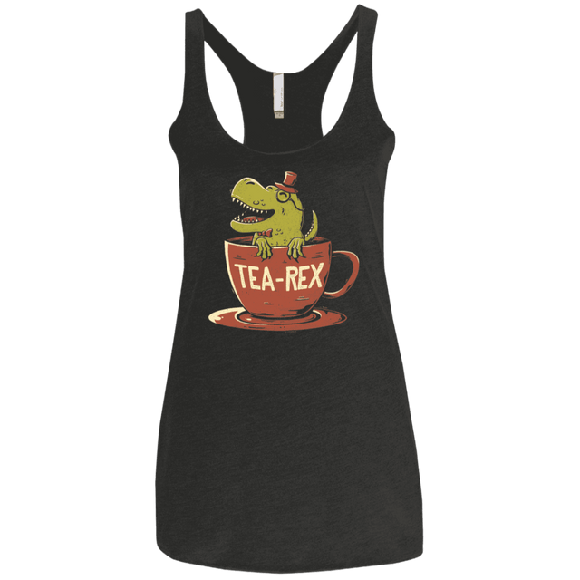 T-Shirts Vintage Black / X-Small Tea-Rex Women's Triblend Racerback Tank