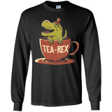 T-Shirts Black / YS Tea-Rex Youth Long Sleeve T-Shirt
