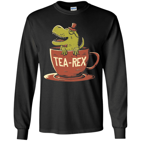 T-Shirts Black / YS Tea-Rex Youth Long Sleeve T-Shirt