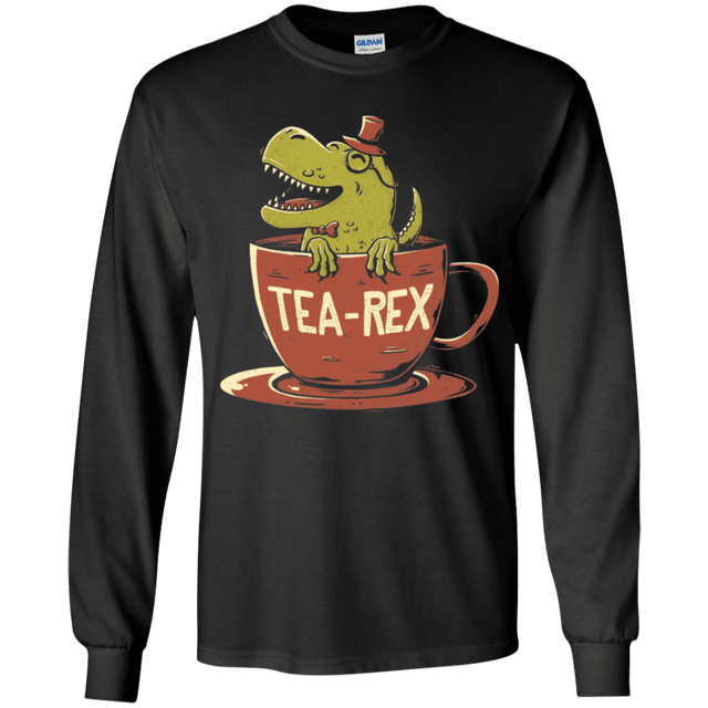 T-Shirts Black / YS Tea-Rex Youth Long Sleeve T-Shirt