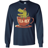 T-Shirts Navy / YS Tea-Rex Youth Long Sleeve T-Shirt