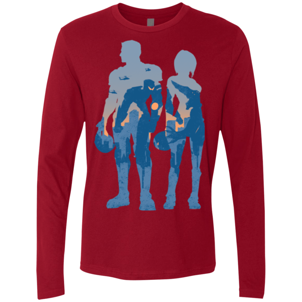 T-Shirts Cardinal / Small Team danger Men's Premium Long Sleeve