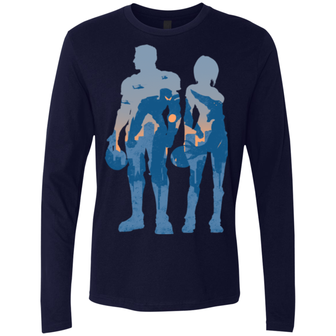 T-Shirts Midnight Navy / Small Team danger Men's Premium Long Sleeve