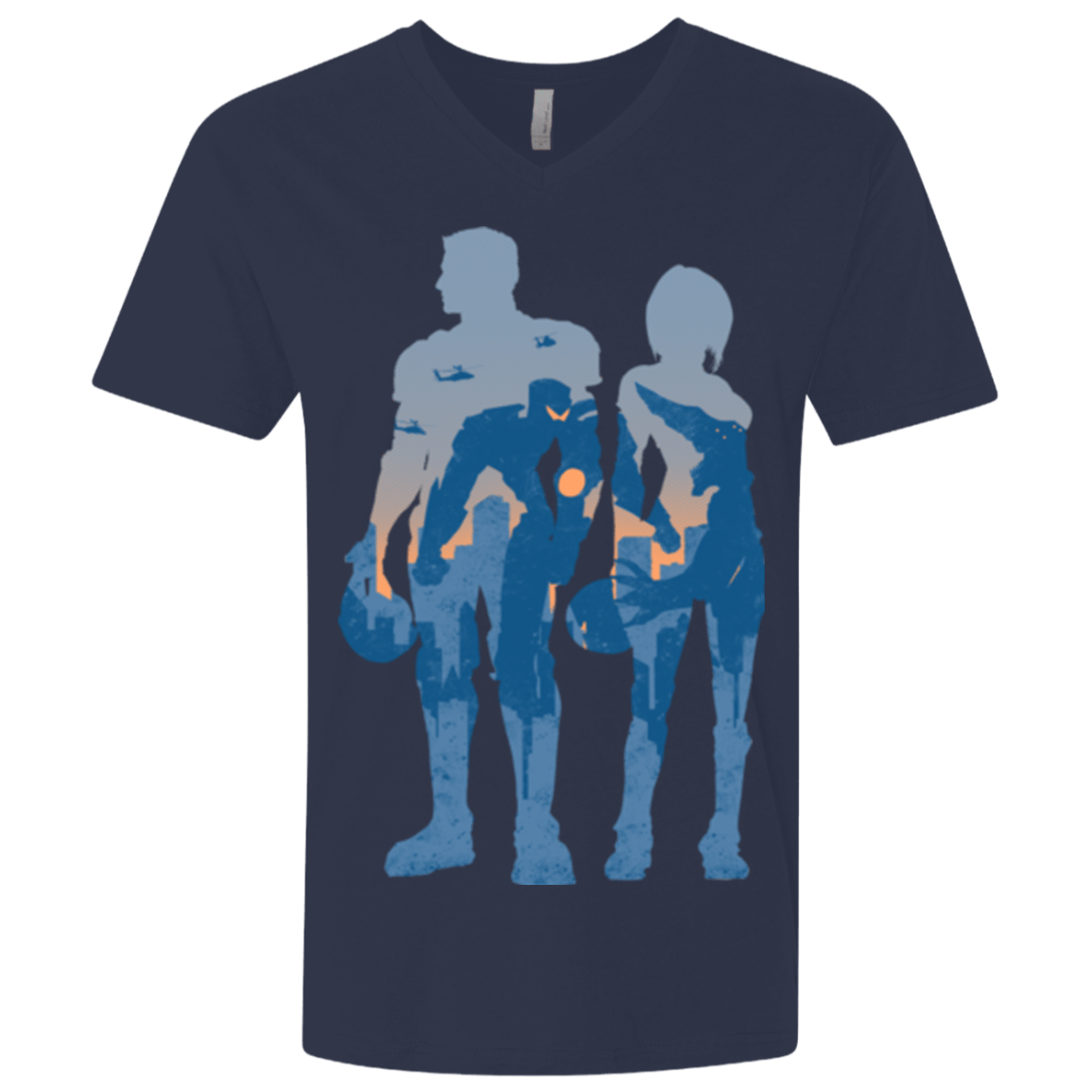 T-Shirts Midnight Navy / X-Small Team danger Men's Premium V-Neck