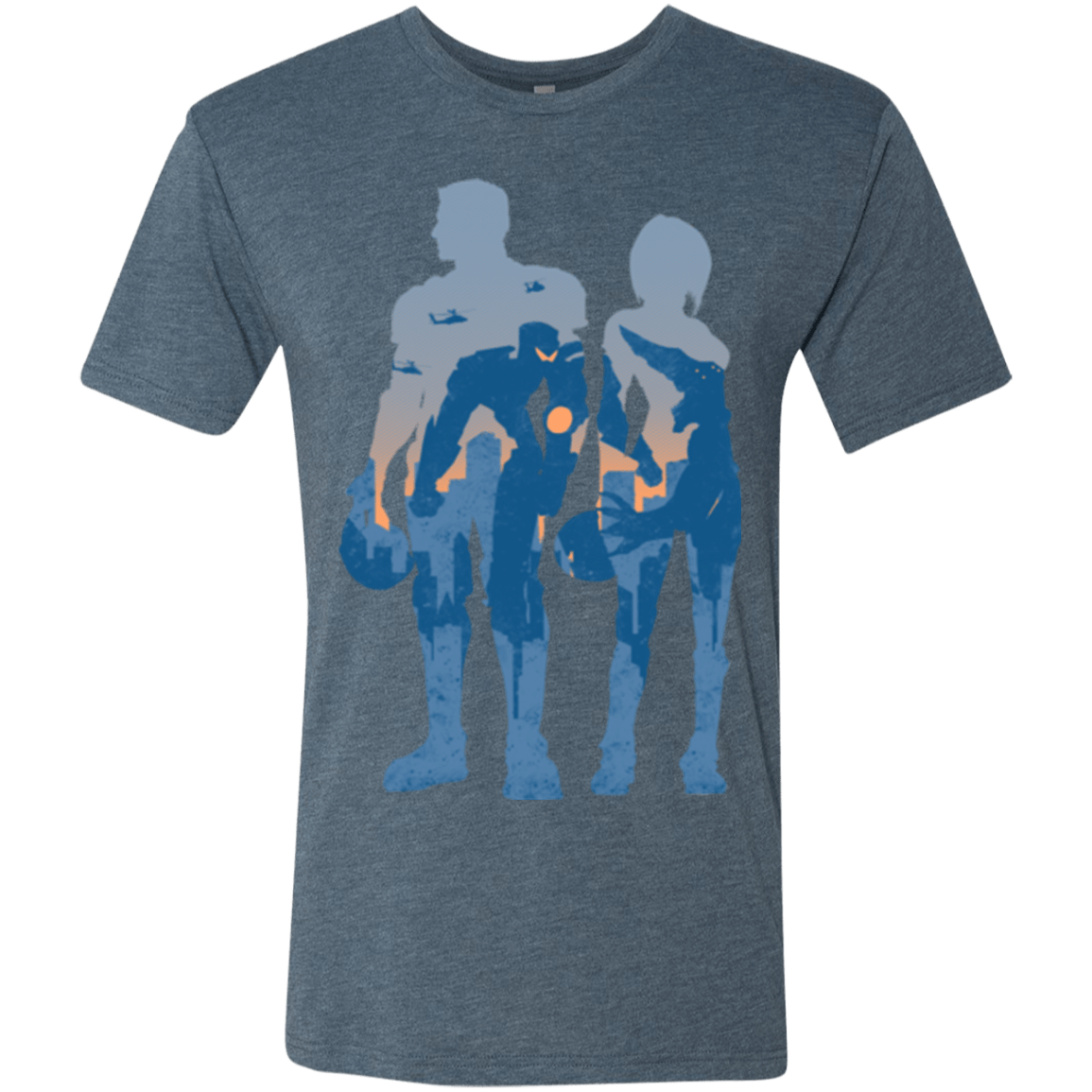 T-Shirts Indigo / Small Team danger Men's Triblend T-Shirt