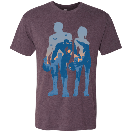 T-Shirts Vintage Purple / Small Team danger Men's Triblend T-Shirt