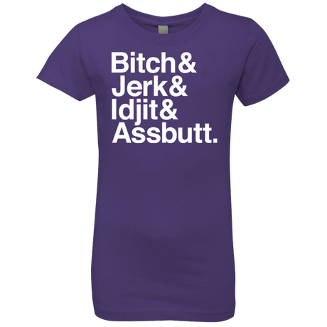 T-Shirts Purple Rush / YXS Team Free Will Helvetica Girls Premium T-Shirt