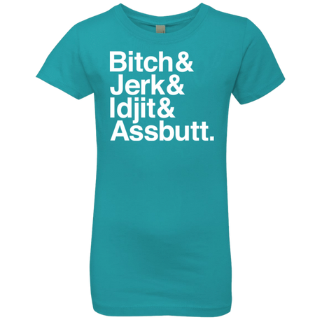 T-Shirts Tahiti Blue / YXS Team Free Will Helvetica Girls Premium T-Shirt