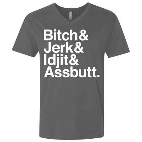 T-Shirts Heavy Metal / X-Small Team Free Will Helvetica Men's Premium V-Neck