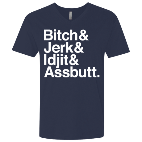 T-Shirts Midnight Navy / X-Small Team Free Will Helvetica Men's Premium V-Neck