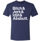 T-Shirts Vintage Navy / Small Team Free Will Helvetica Men's Triblend T-Shirt