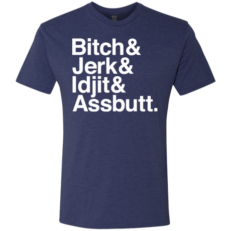 T-Shirts Vintage Navy / Small Team Free Will Helvetica Men's Triblend T-Shirt