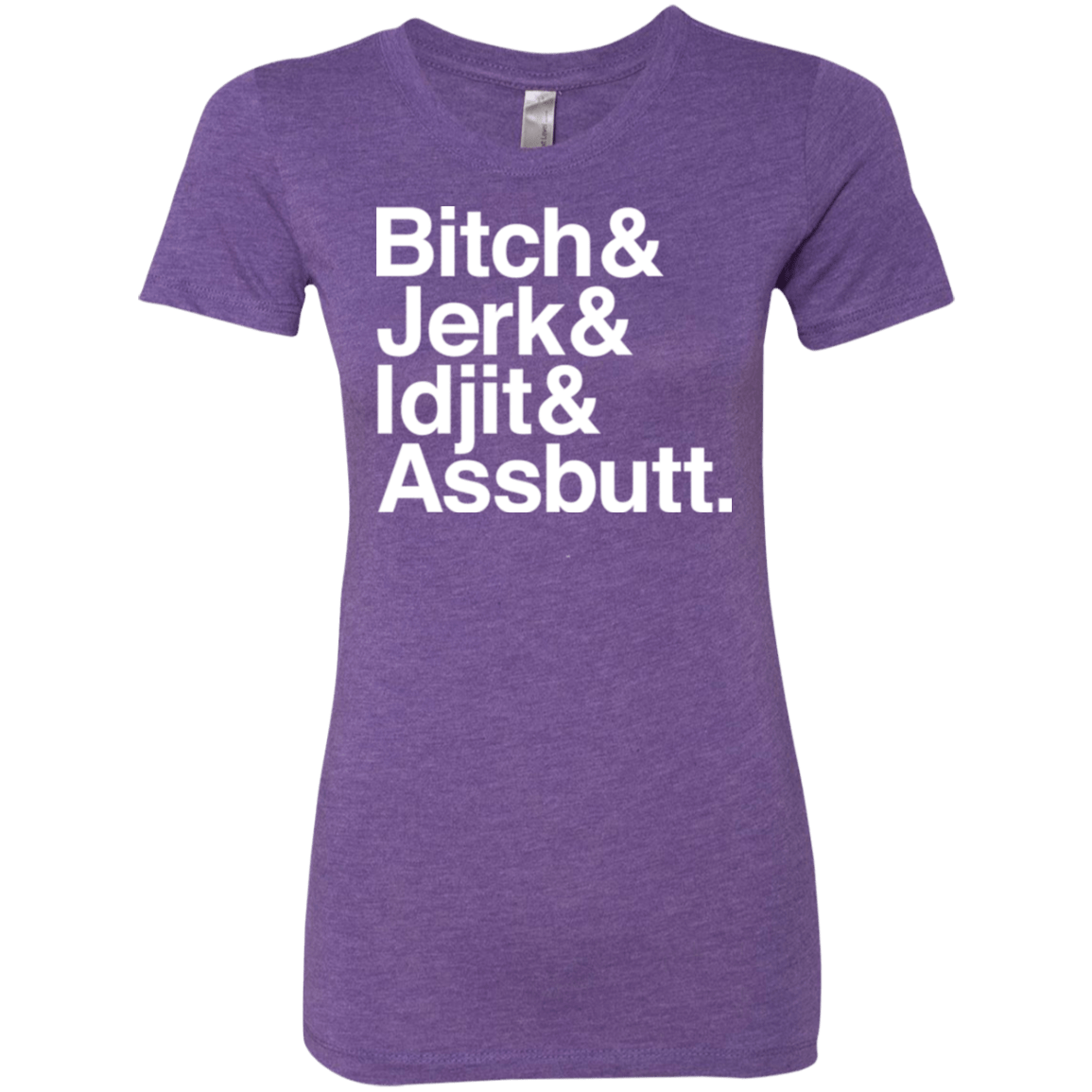 T-Shirts Purple Rush / Small Team Free Will Helvetica Women's Triblend T-Shirt