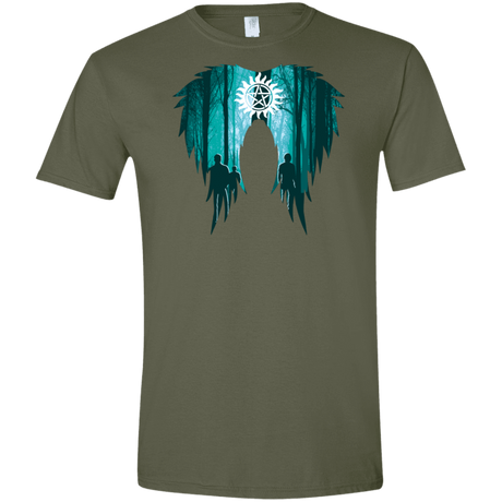 T-Shirts Military Green / S Team Free Will Men's Semi-Fitted Softstyle